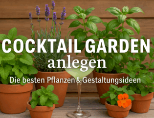 Cocktail Garden: Mit frischen Kräutern und essbaren Blüten eine grüne Oase für Drinks gestalten.
