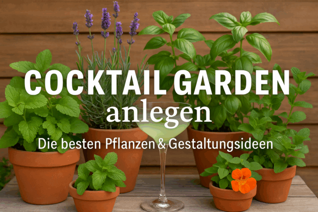 Cocktail Garden: Mit frischen Kräutern und essbaren Blüten eine grüne Oase für Drinks gestalten.