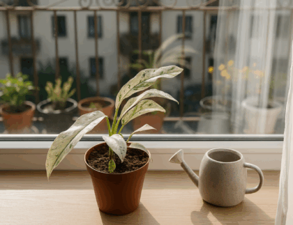 Rhaphidophora puberula Variegata Titelbild