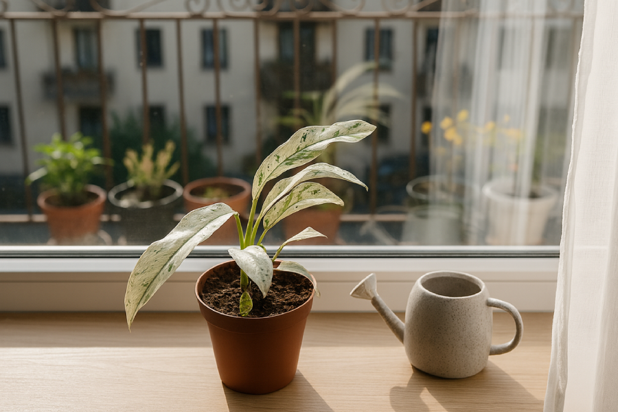 Rhaphidophora puberula Variegata Titelbild